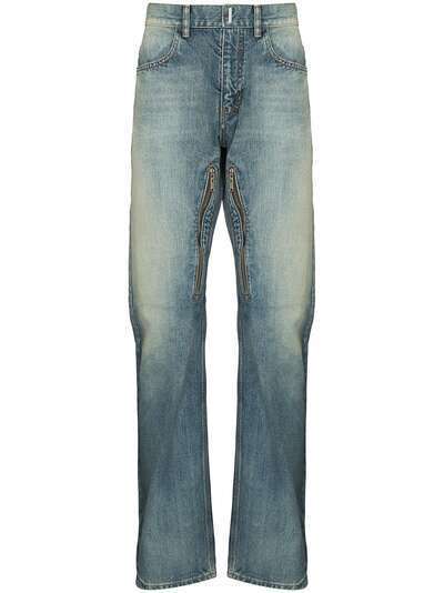 Givenchy прямые джинсы с эффектом потертости
