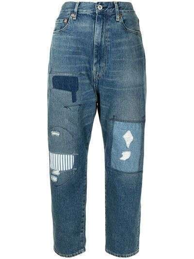 Junya Watanabe прямые джинсы с эффектом потертости