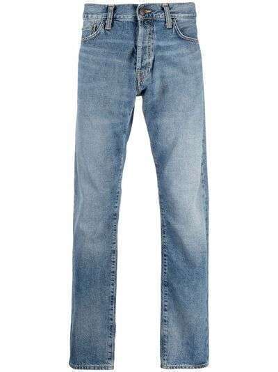 Carhartt WIP джинсы с эффектом потертости и нашивкой-логотипом