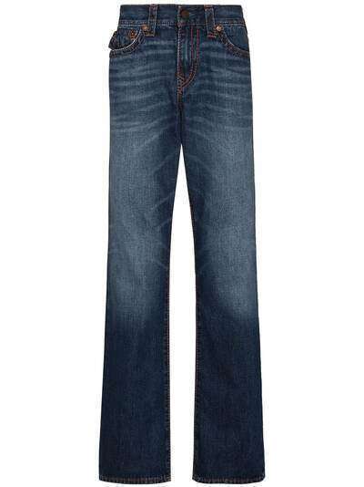 True Religion прямые джинсы с эффектом потертости