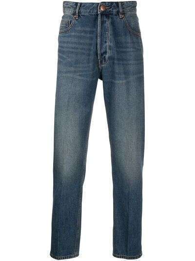 Emporio Armani прямые джинсы с эффектом потертости