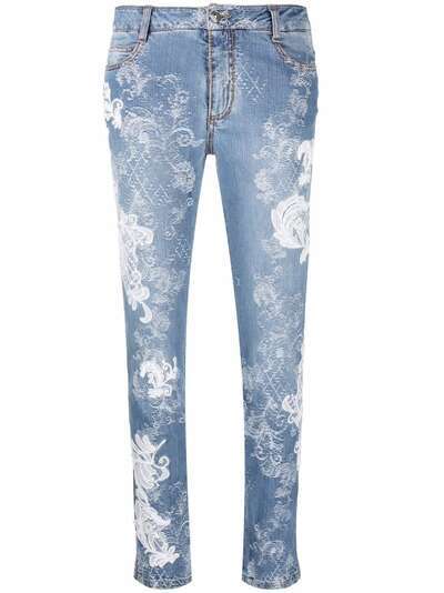 Ermanno Scervino прямые джинсы с цветочной вышивкой