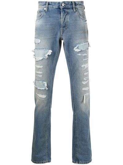 Just Cavalli прямые джинсы с эффектом потертости