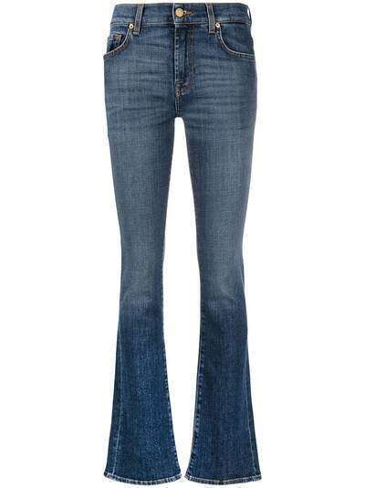 7 For All Mankind прямые джинсы с завышенной талией