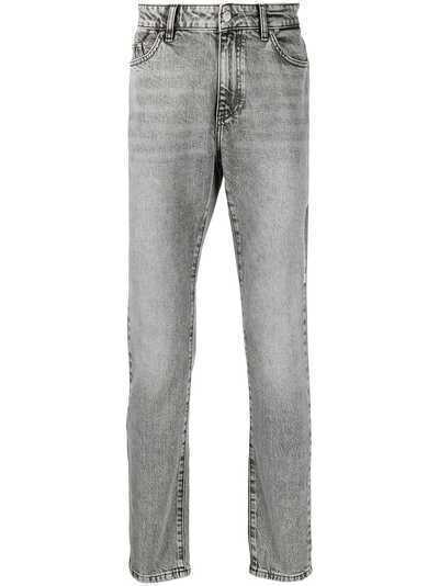 Karl Lagerfeld узкие джинсы из вареного денима