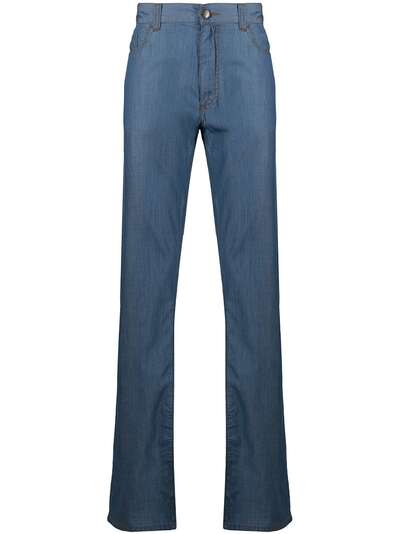 Canali прямые джинсы средней посадки