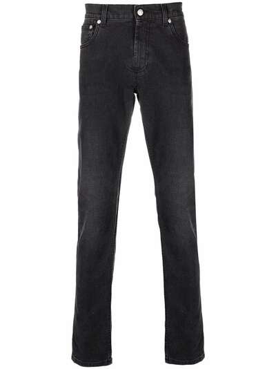 Alexander McQueen прямые джинсы с вышитым логотипом