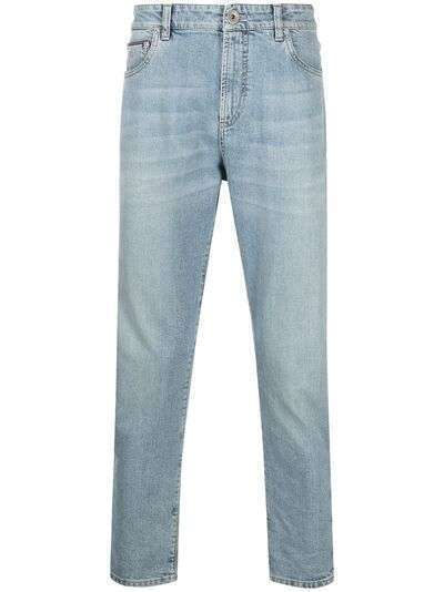 Brunello Cucinelli укороченные джинсы прямого кроя