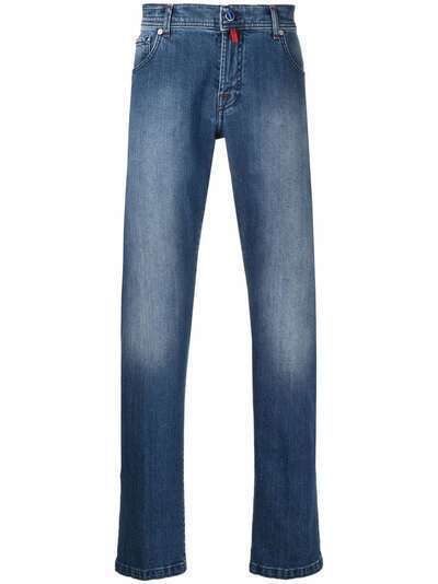 Kiton узкие джинсы с заниженной талией