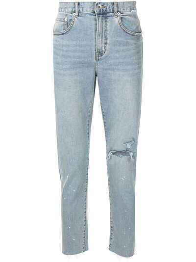 FIVE CM джинсы с эффектом потертости