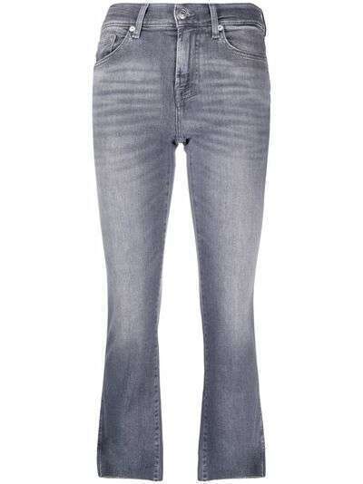 7 For All Mankind укороченные расклешенные джинсы