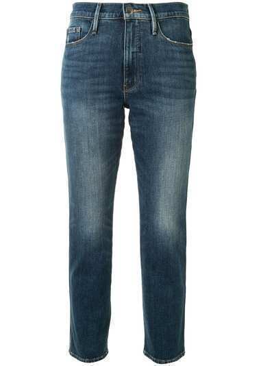 FRAME укороченные джинсы с необработанными краями
