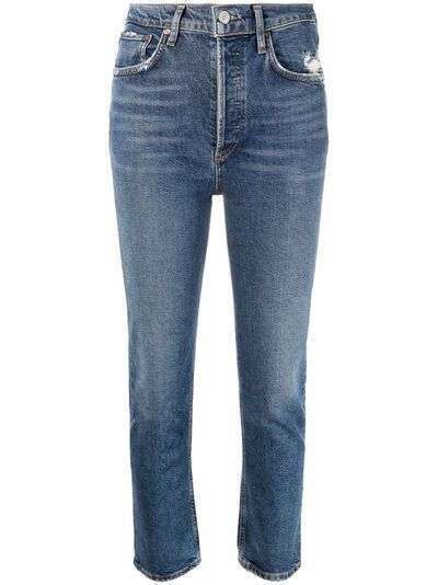 AGOLDE укороченные джинсы Riley