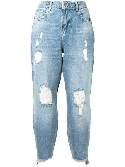 Twin-Set укороченные джинсы с завышенной талией