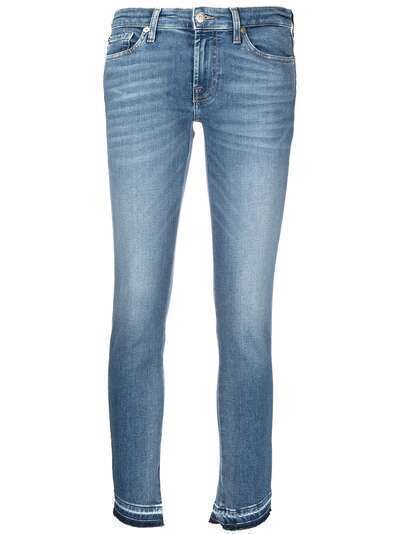 7 For All Mankind укороченные джинсы с заниженной талией