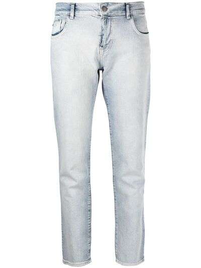 Emporio Armani укороченные джинсы кроя слим