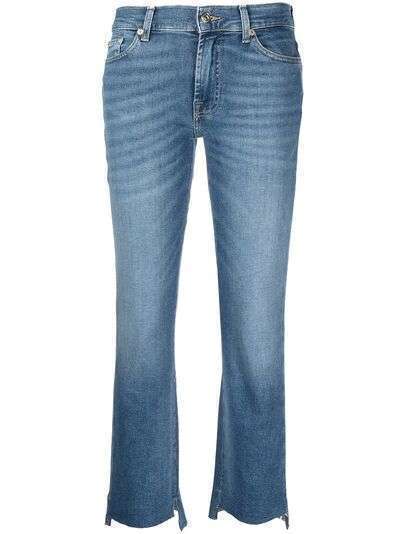 7 For All Mankind укороченные джинсы средней посадки
