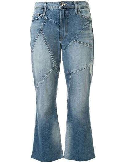 FRAME расклешенные джинсы со вставками