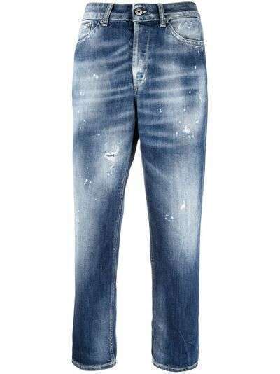 DONDUP укороченные джинсы с эффектом потертости