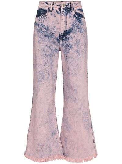 Marques'Almeida укороченные расклешенные джинсы