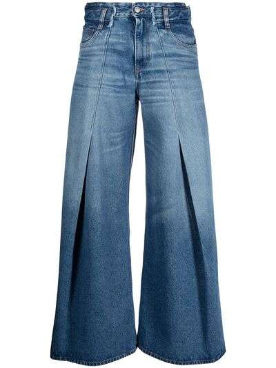 MM6 Maison Margiela широкие джинсы с эффектом потертости