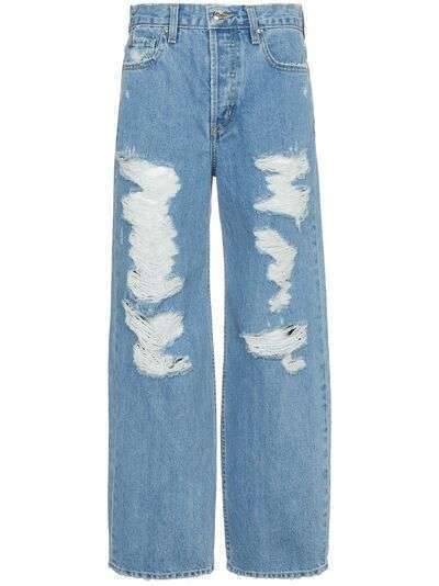 Jonathan Simkhai широкие состаренные джинсы