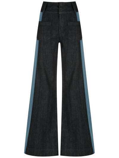 Andrea Bogosian джинсы широкого кроя со вставками