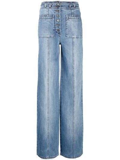 Ulla Johnson широкие джинсы Abrams с завышенной талией