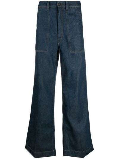 Lemaire расклешенные широкие джинсы