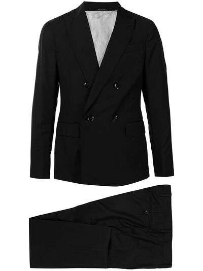Giorgio Armani строгий костюм с двубортным пиджаком