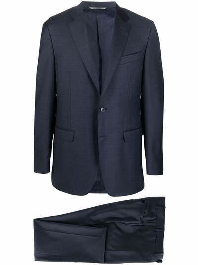 Canali строгий костюм с однобортным пиджаком