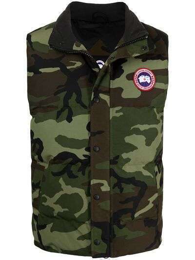 Canada Goose camouflage-print padded gilet