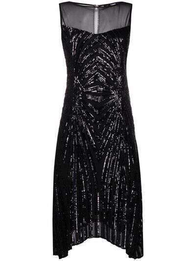 Karl Lagerfeld расклешенное платье с пайетками
