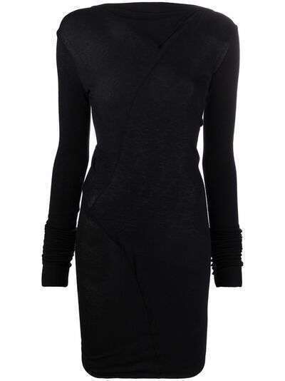 Rick Owens Lilies ruched cut-out mini dress