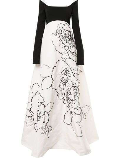 Carolina Herrera платье с цветочным принтом