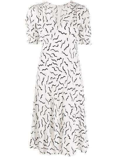 DVF Diane von Furstenberg платье Abstract Lines