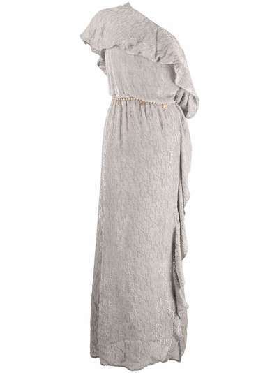 Elisabetta Franchi платье асимметричного кроя с принтом