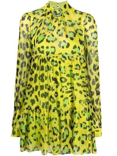 Philipp Plein платье с леопардовым принтом