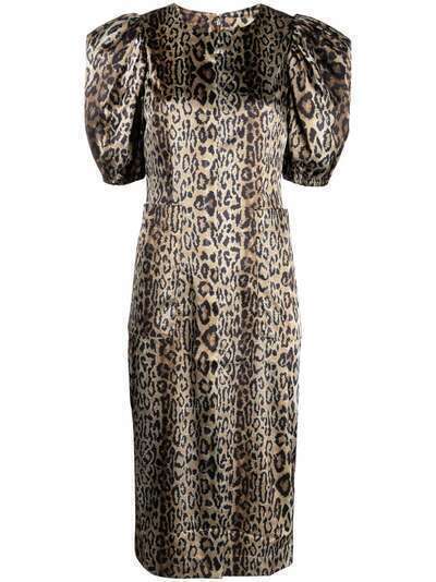 ROTATE платье Katarina с леопардовым принтом