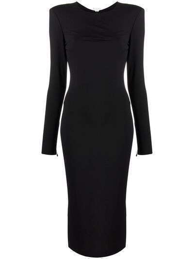 Versace платье мини с объемными плечами