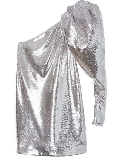 Carolina Herrera платье на одно плечо с пайетками