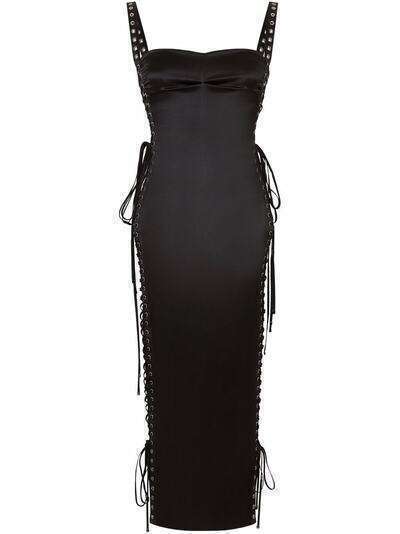 Dolce & Gabbana приталенное платье со шнуровкой