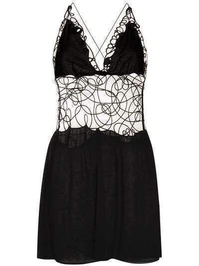 TOM FORD sheer embroidered mini dress