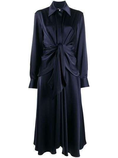 Victoria Beckham платье-рубашка с завязками на талии