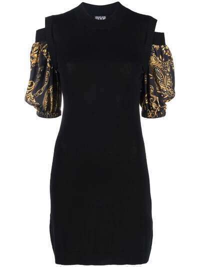 Versace Jeans Couture платье с открытыми плечами и принтом Baroque