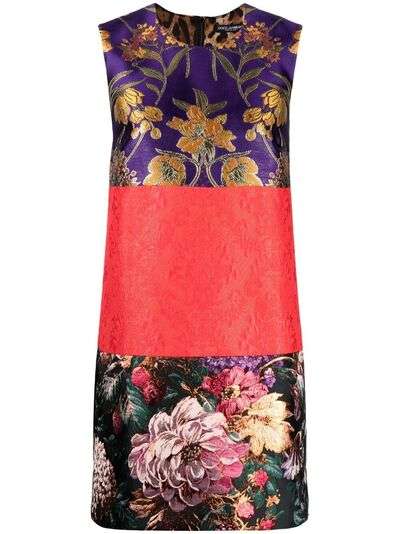 Dolce & Gabbana жаккардовое платье-трапеция
