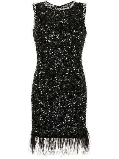 Rachel Gilbert платье мини с пайетками