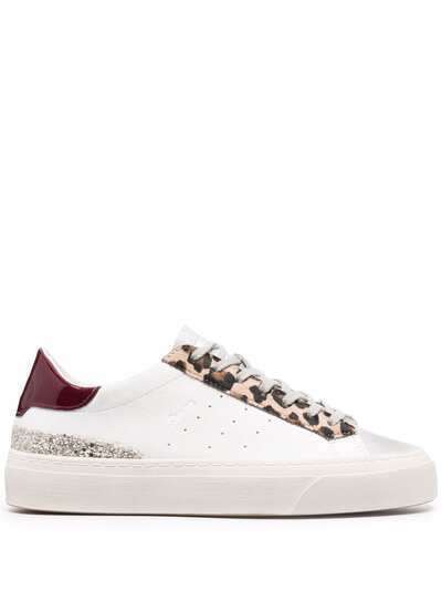 D.A.T.E. Sonica animal-trim sneakers