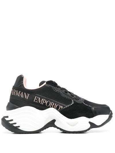 Emporio Armani кроссовки на массивной подошве