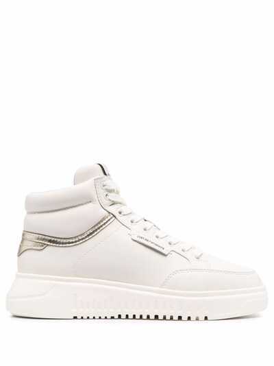 Emporio Armani high-top leather sneakers